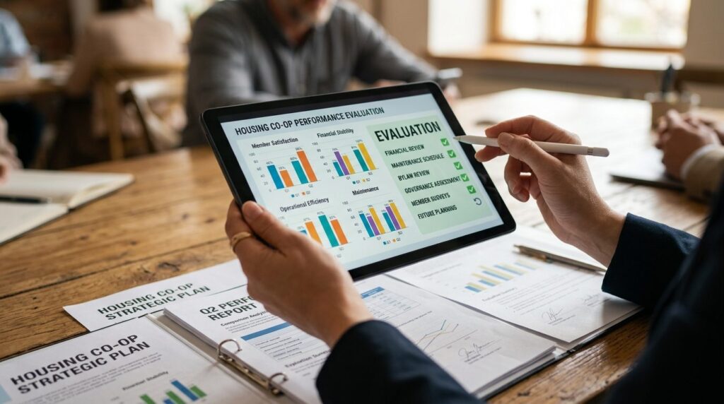 Close-up stock photo of hands holding a tablet displaying co