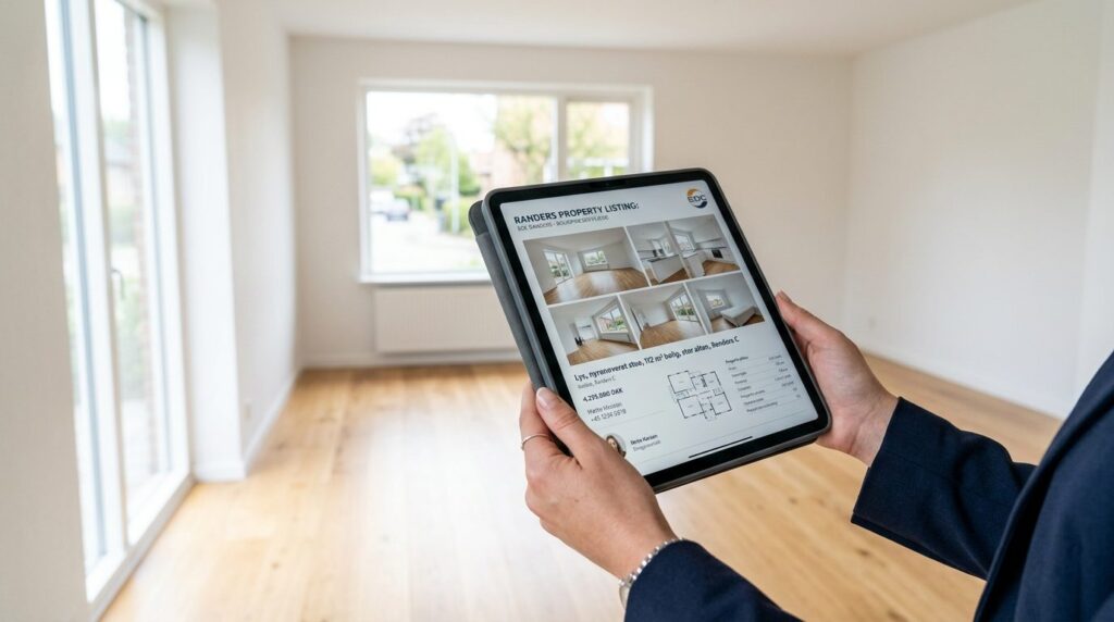 Close-up professional photograph of a real estate agents ha